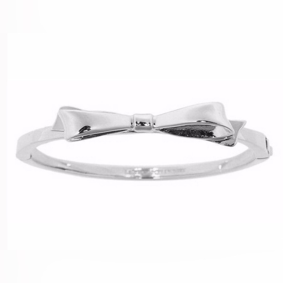 🆕🔥NWT KATE SPADE ♠️ BOW BOW GORGEOUS SILVER HINGE BRACELET SEE ALL PICS!!! - Picture 7 of 7